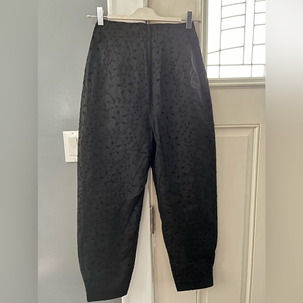 NWT: Zara Eyelet Embroidered High Waisted Pants - Picture 3 of 11